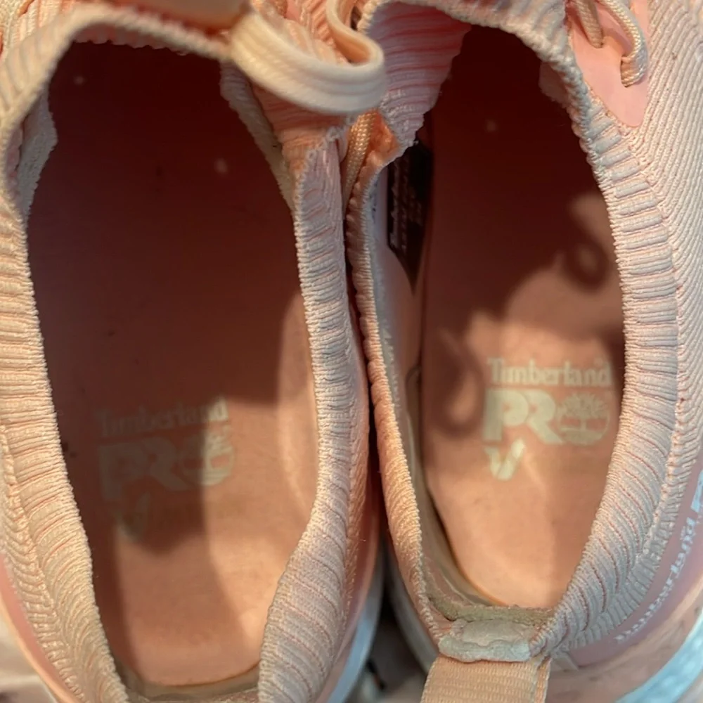 Women's Timberland PRO Knit‎ Setra Composite Safety Toe Sneakers Women’s 8W Pink